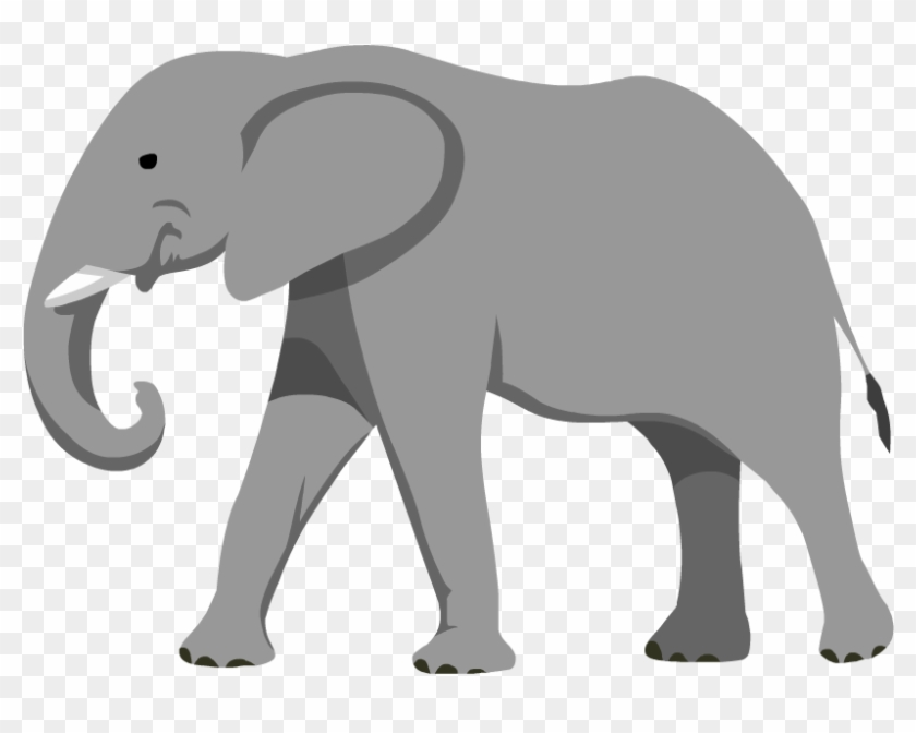 Asian Elephant Clipart Solid Liquid - Mouse And Elephant Compare Size #1323083