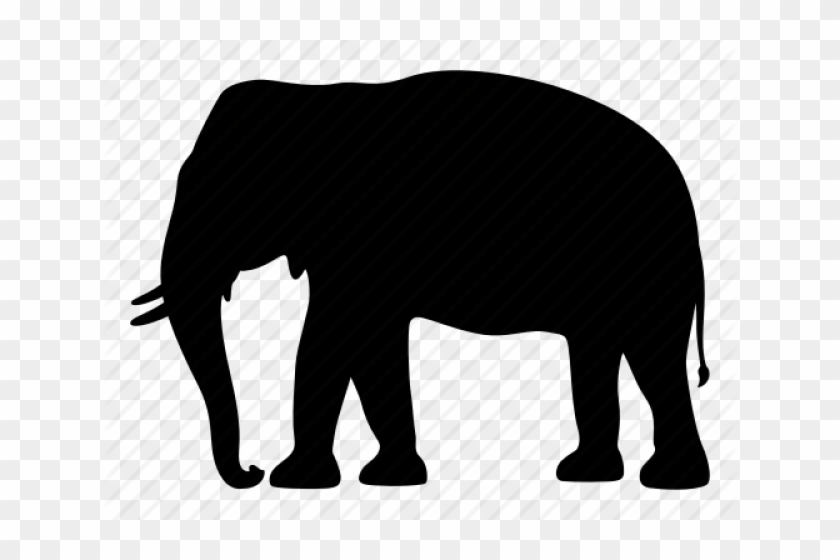 Asian Elephant Clipart Safari - Safari Animal Silhouette Png #1323085
