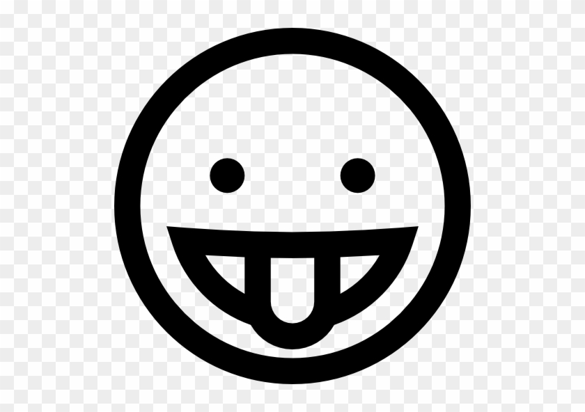 Smiley Emoticon Emoji Wink Computer Icons - Emoji Funny Black And White #1323130