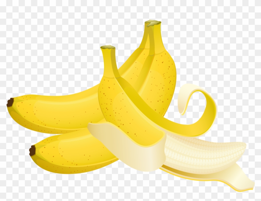 Large Painted Bananas Clipart - Clip Art #1323270