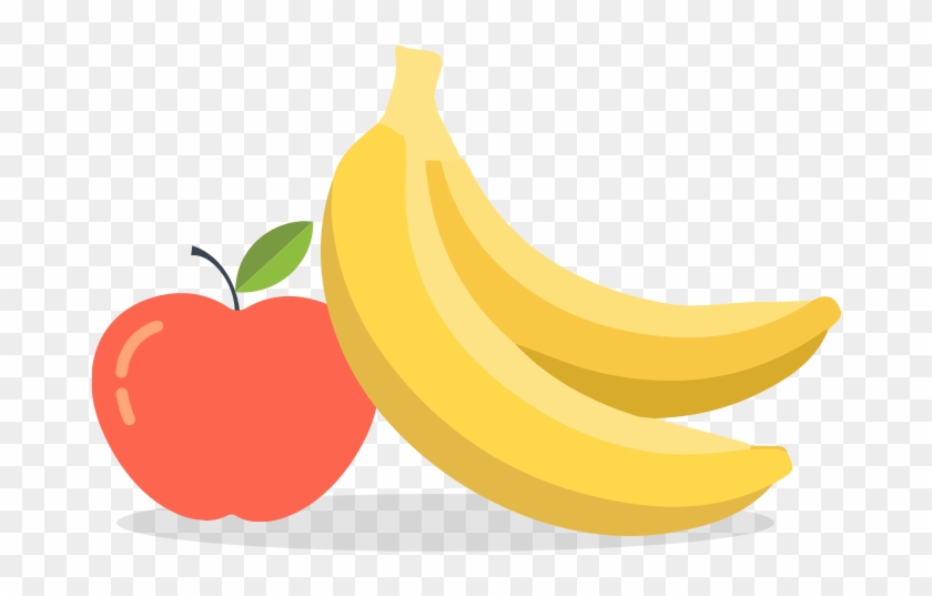 Banana Clipart Fruits And Vegetable - Apple And Banana Clipart #1323274