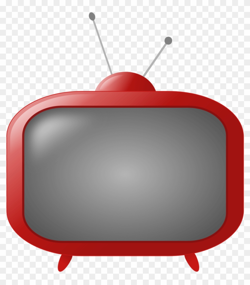 Old Style Tv - Red Tv Vector Png #1323294