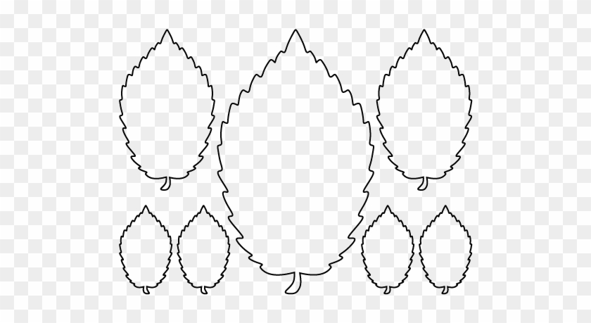 Printable Elm Leaf Template Leaf Outline Drawing Hawthorn - Elm #1323315