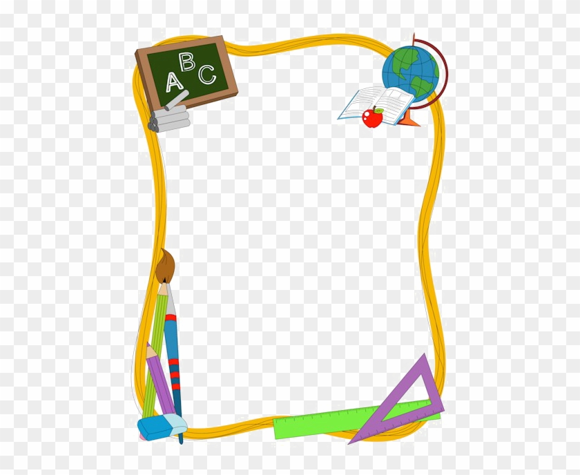 School Border Png Clipart - Border Design For Project #1323333