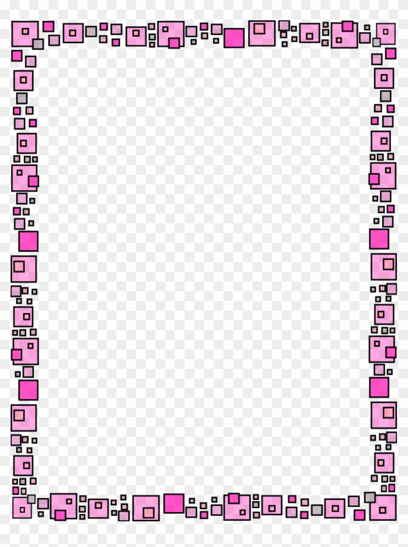 School Border Design Clipart - Pink Png Photo Frames #1323389