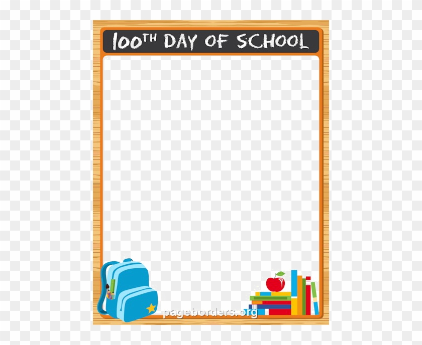 School Border Png Transparent Image - School Page Borders #1323415