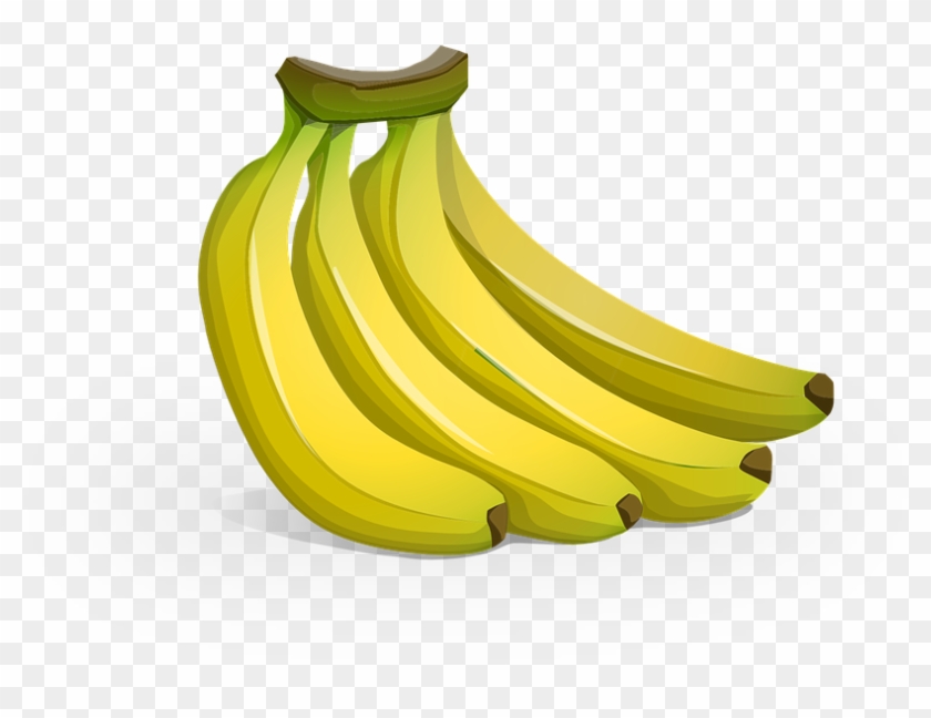 Drawn Banana Ripe Banana - Plantain Clipart #1323440