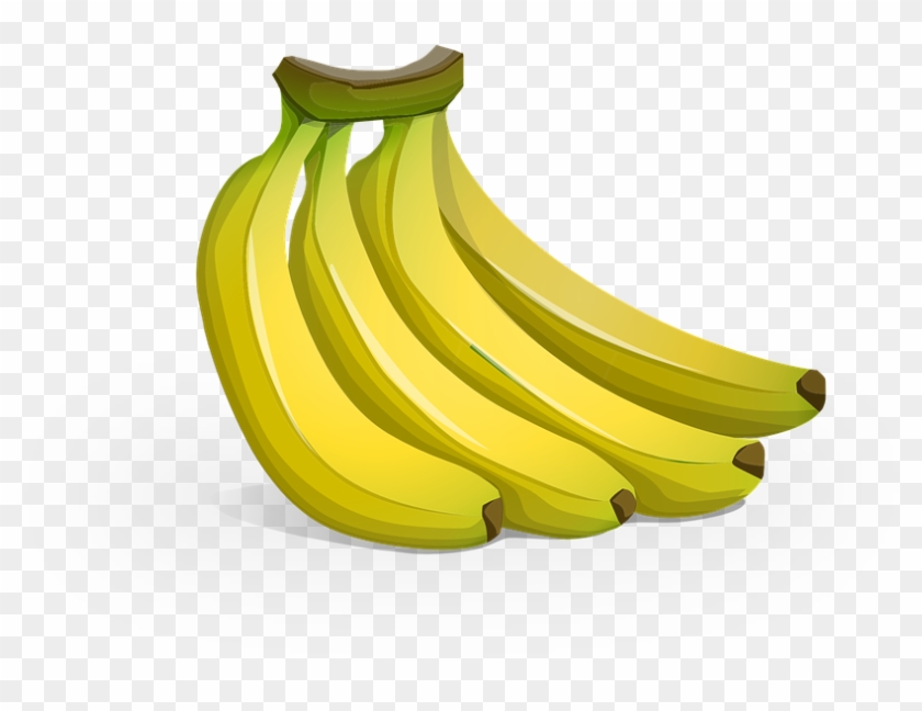 Drawn Banana Ripe Banana - Plantain Clipart #1323440
