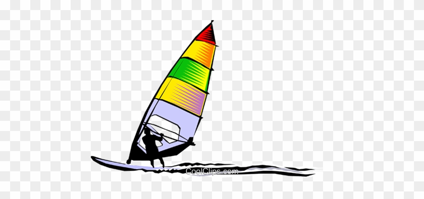 Windsurfer Royalty Free Vector Clip Art Illustration - Windsurfer Clipart #1323453