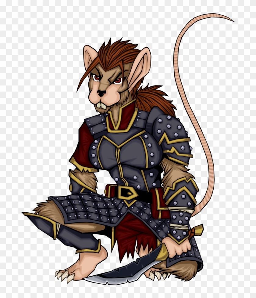 Female Were Rat Colored By Redmonkey-da - Wererat #1323467