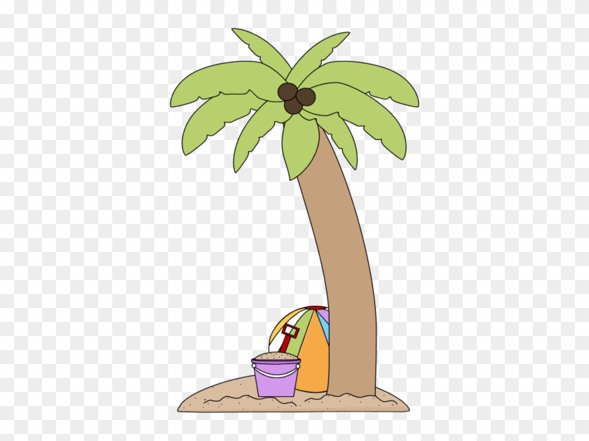 Palm Tree And Beach Toys Clip Art - Printable Beach Toys Clipart #1323558