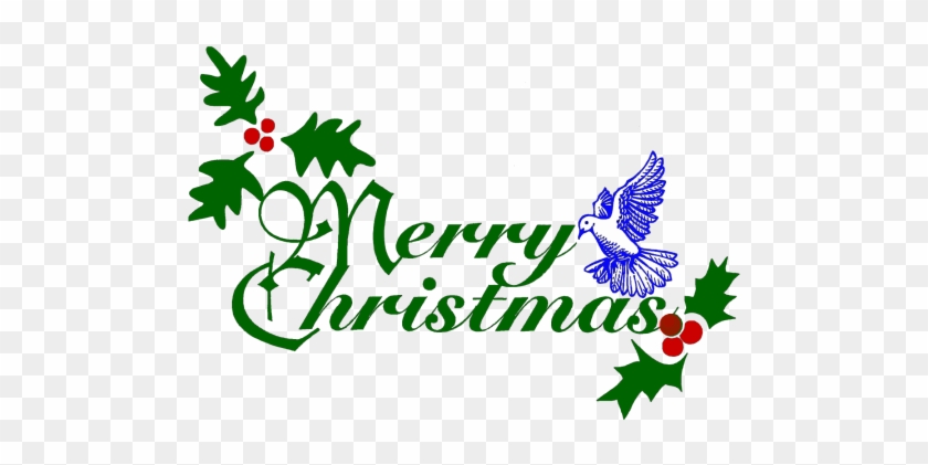 Merry Christmas Text Png - Merry Christmas Green Png #1323600