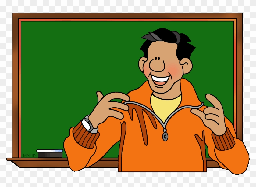 Free School Clip Art By Phillip Martin, Teacher - Cartoon #1323626