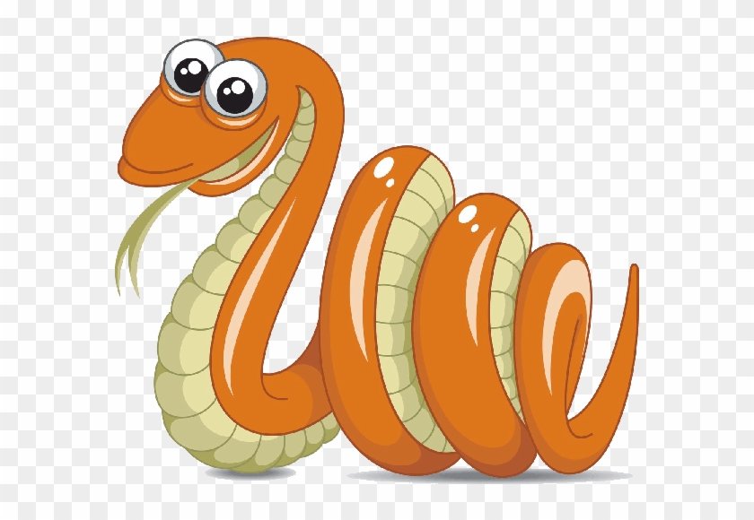 Illustration Of Funny Snake Cartoon Vectors - Cartoon Snake #1323699