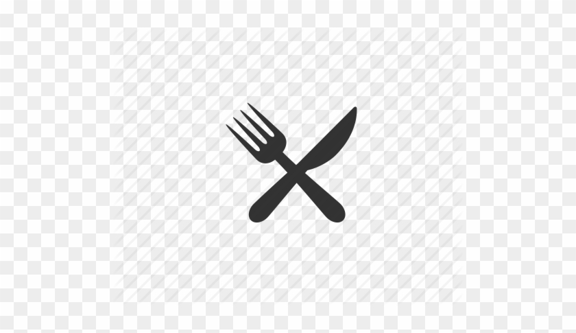 Fork And Knife Thin Outline - Knife #1323766
