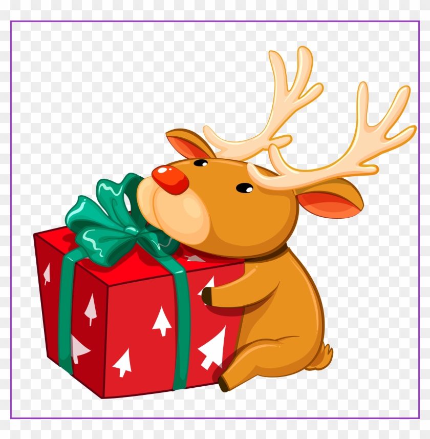 Amazing A Orig Hinh Chat Luong Cao Png Of Puppy Clipart - Reindeers Cartoon No Backround #1324038