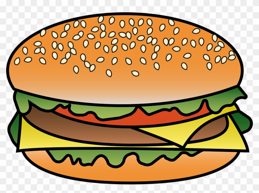 Fast Food Clipart 13, Buy Clip Art - Burger Clipart Png #1324039