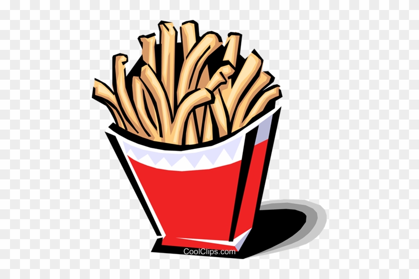 French Fries Royalty Free Vector Clip Art Illustration - Fried Clipart #1324043