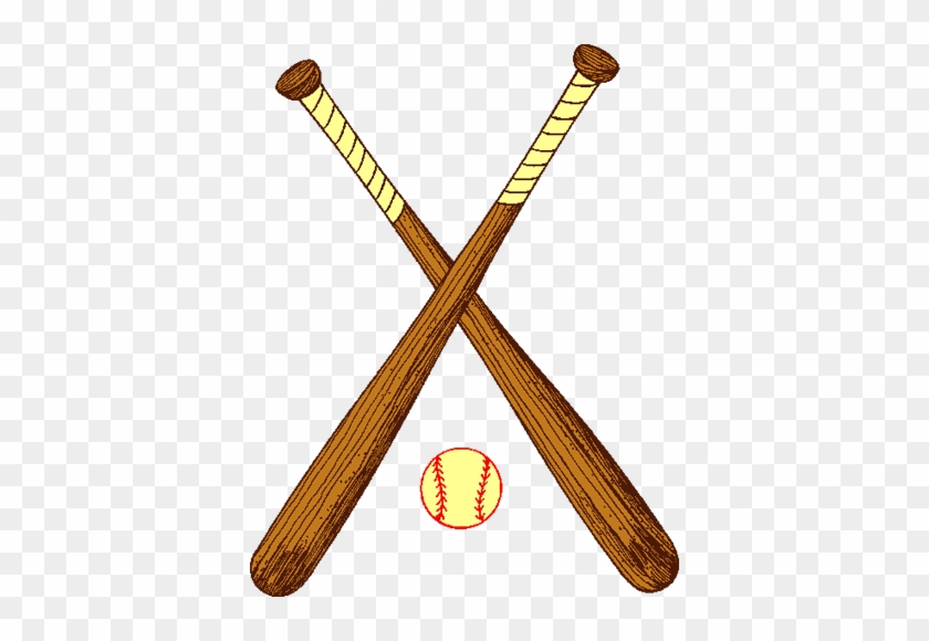 Baseball And Bats By Clipartcotttage - Baseball Bat Tattoo #1324083