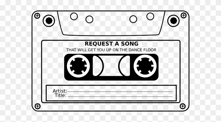 Wedding Song Request Clip Art - Cassette Tape Clip Art #1324156