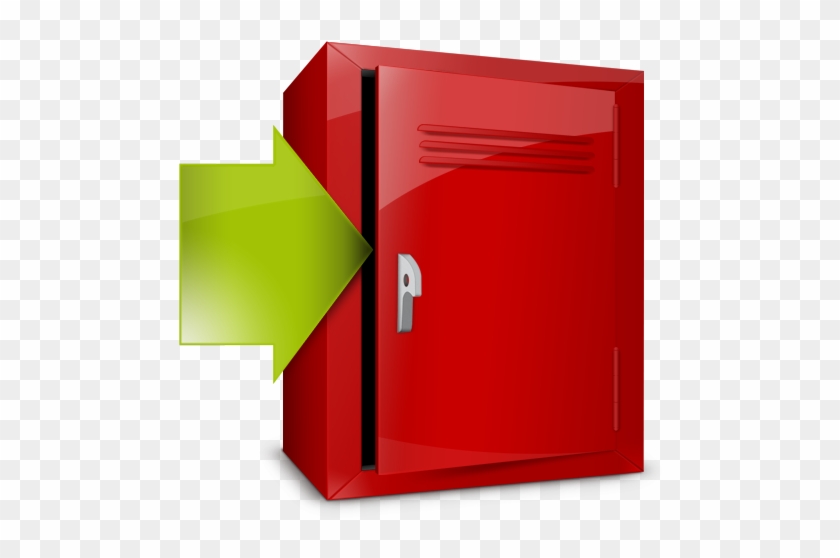 Red Locker Download Icon, Png Clipart Image - Graphic Design #1324186