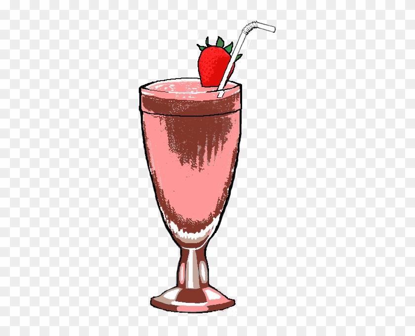 Milkshake Clipart Cute - Milk Shake Em Desenho #1324230