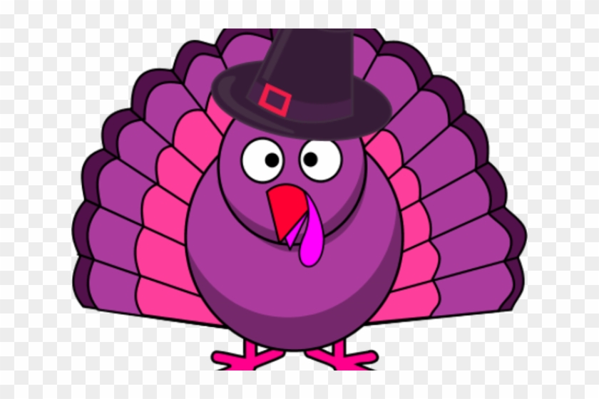 Turkey Clipart Pink - Turkey Bird Cartoon #1324261