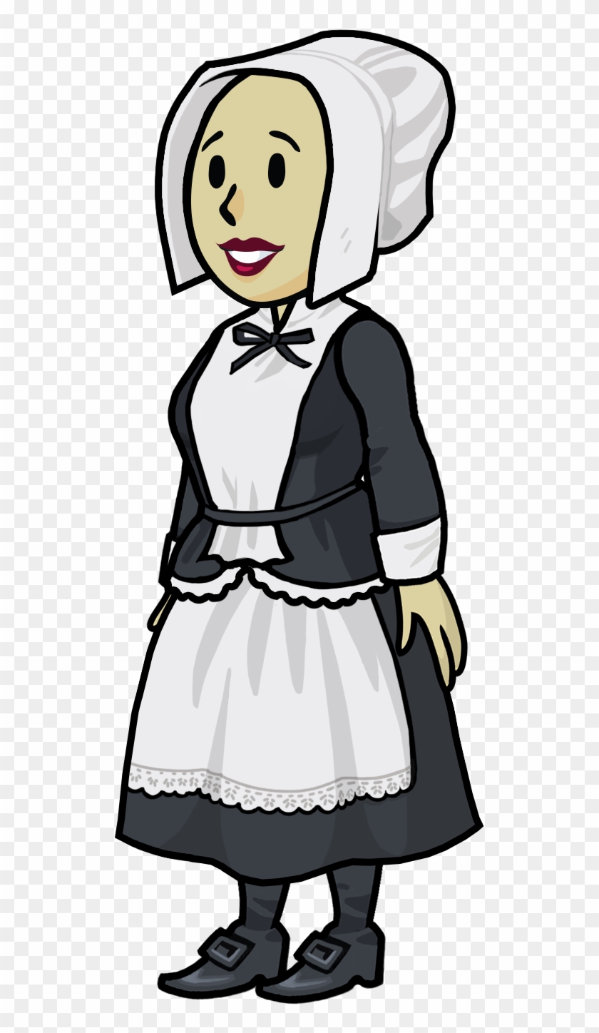 Fos Pilgrim-female - Clip Art #1324332