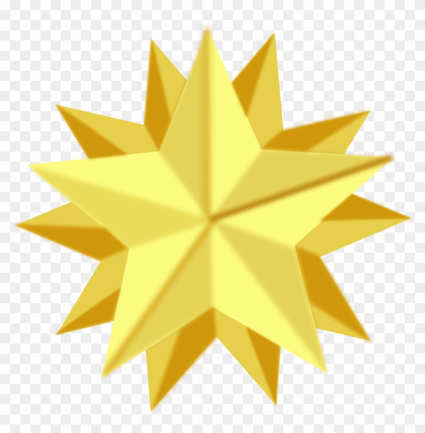 Similar Clip Art - Golden Star #1324445