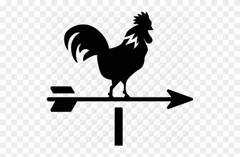 Rooster Clipart Compass - Chicken Direction #1324483