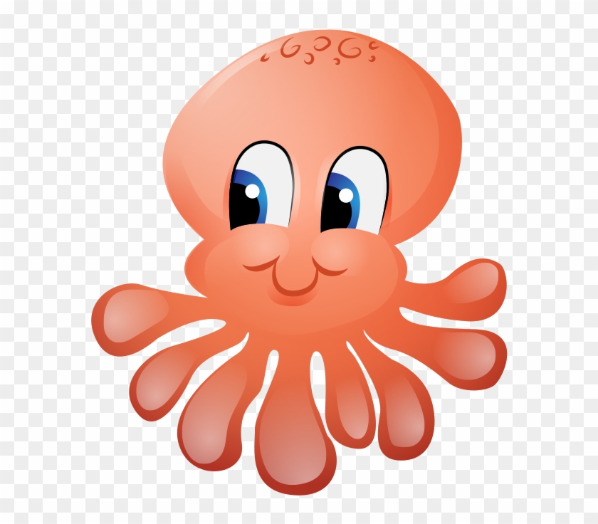 Octopus Cartoon Drawing - Animated Octopus Png #1324586