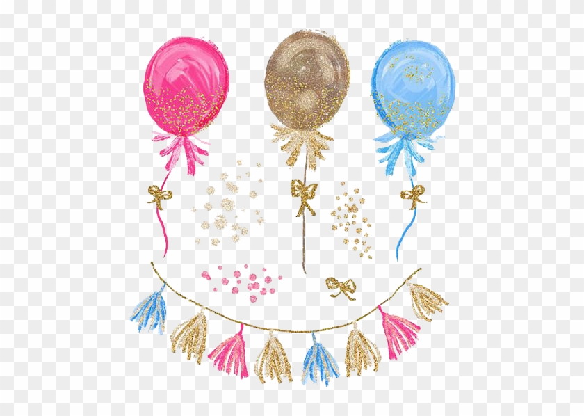 Https - //b - Top4top - Net/p 4947amse2 - Watercolor Glitter Balloons Png #1324622