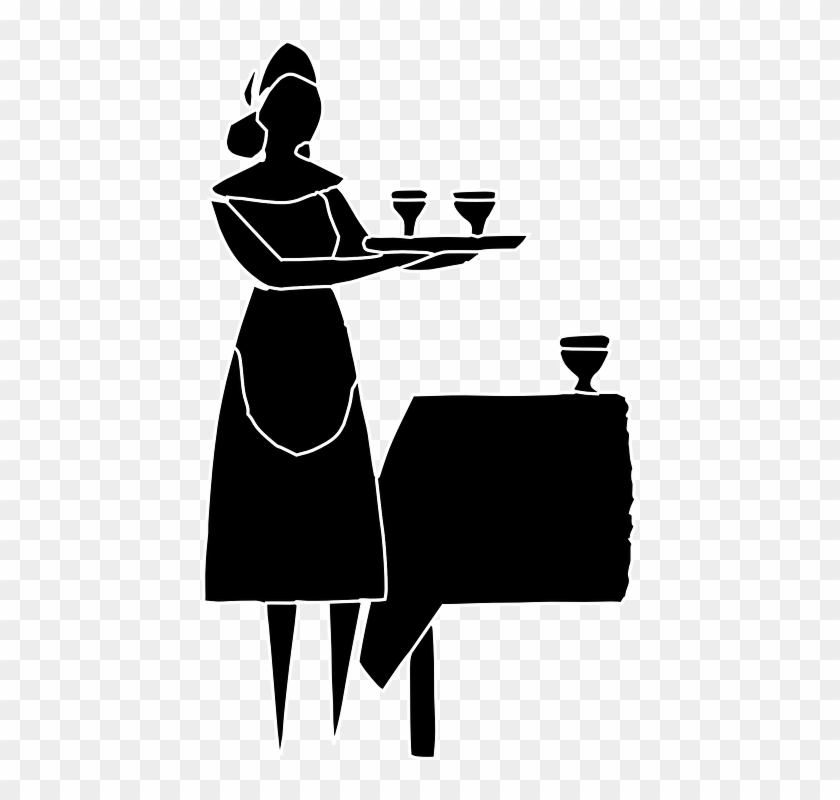 Restaurant Clipart Transparent - Waitress Clipart Transparent #1324629