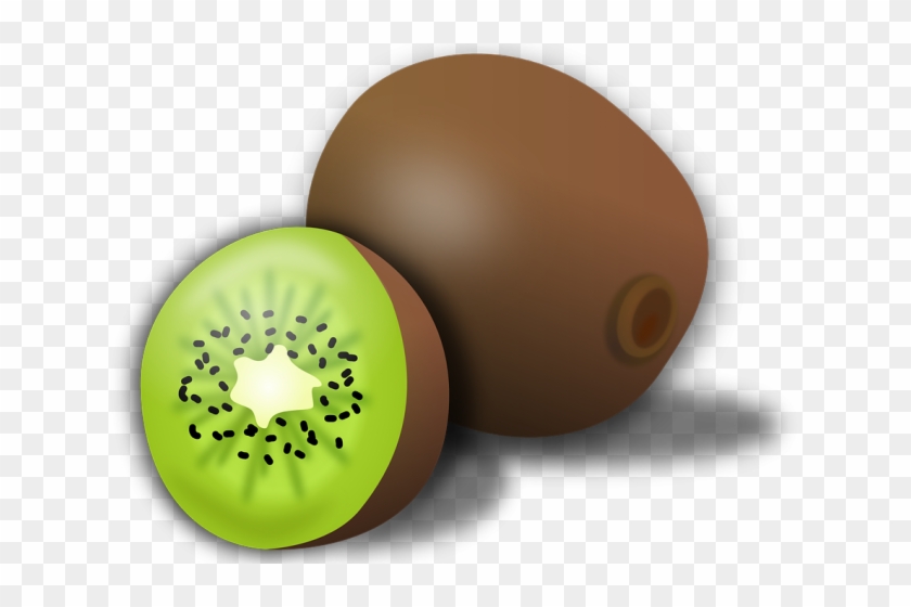 Kiwi Clipart Brown Fruit - Kiwi Fruit Clipart #1324646