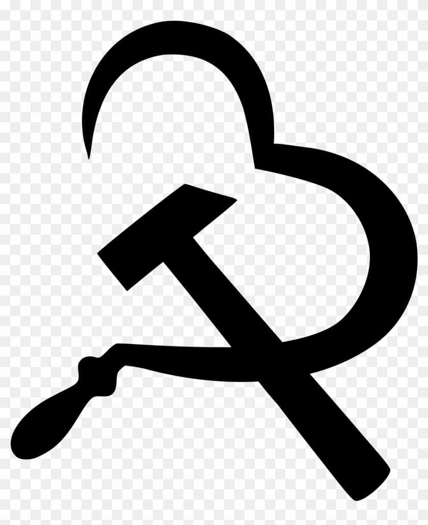 Hammer Clipart Sickle - Hammer And Sickle Love #1324805