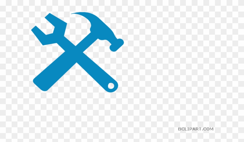 Hammer Silhouette Tools Free Clipart Images Bclipart - Hammer And Wrench Icon #1324809