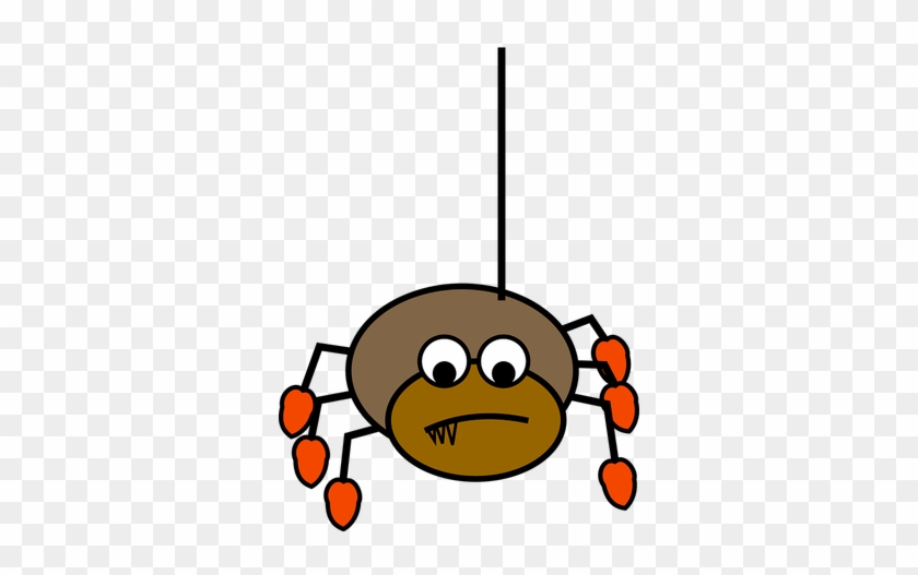 The Itsy Bitsy Spider Climbed The Wall Of My Room Hovering - Araña Colgando Png #1324840