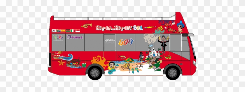 Bus Clipart Beach - Ho Ho Bus Goa #1324933