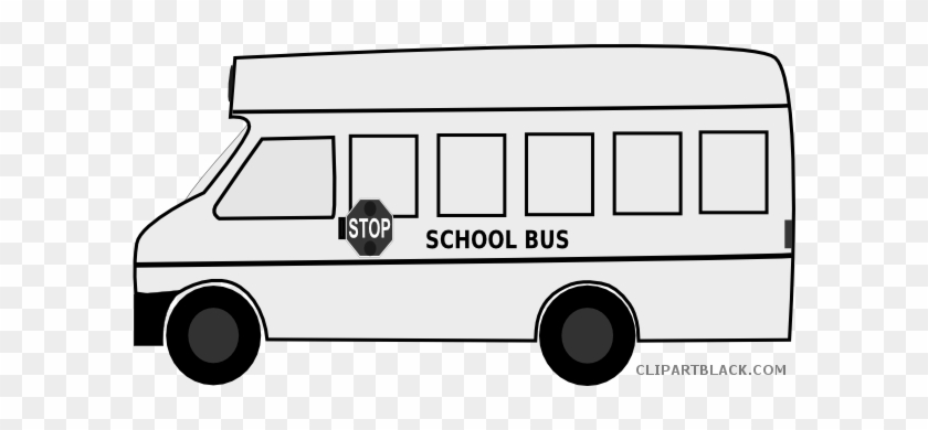 School Bus Transportation Free Black White Clipart - School Bus Clip Art #1325025