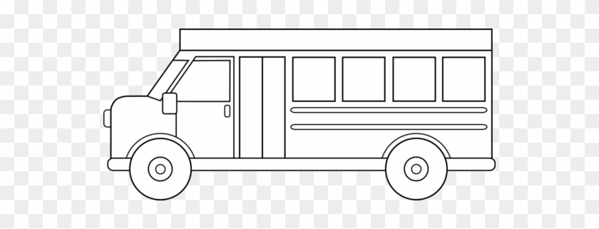 School Bus Black And White Bus Clipart Black And White - Line Art #1325027