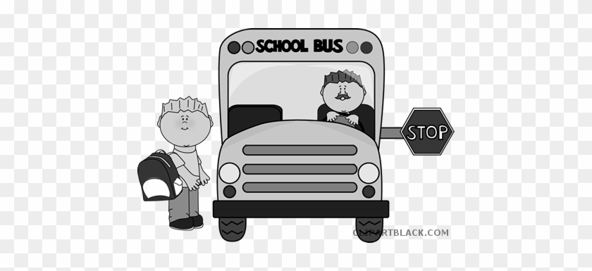 School Bus Transportation Free Black White Clipart - Thank You Bus Driver #1325034