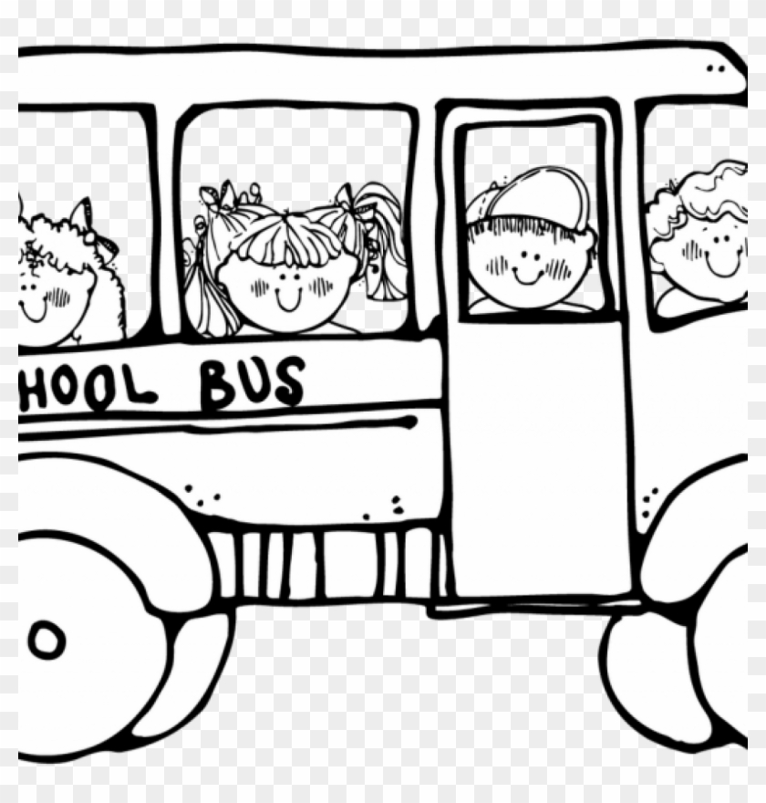 School Bus Clipart Black And White School Bus Coloring - School Bus Clipart Black And White #1325036