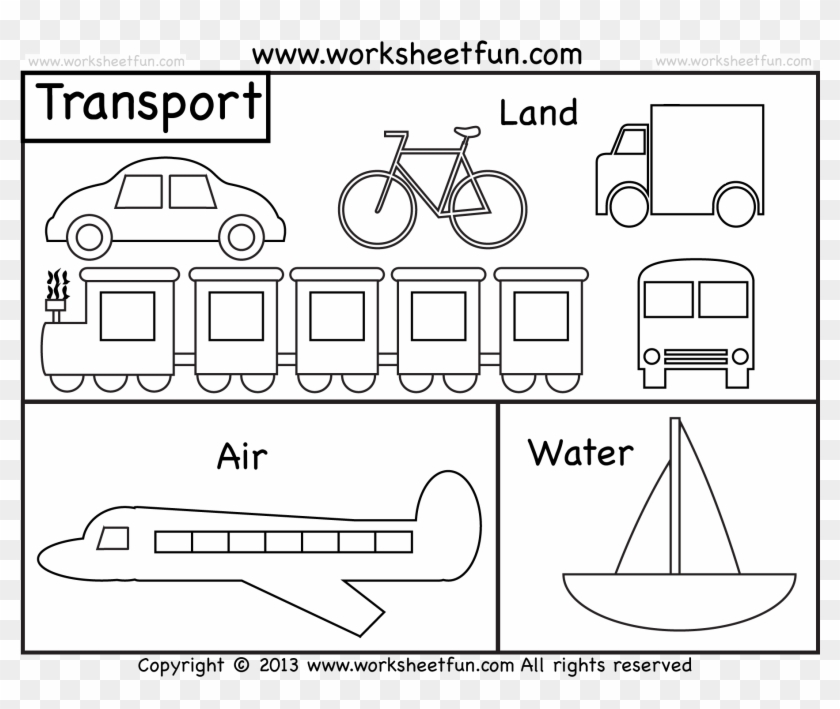 Fascinating Transportation Coloring Sheets Means Of - Transportation