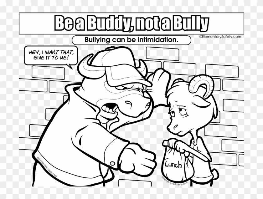 Bullying Color Worksheet Coloring Be Buddy Not Bully - No Bullying Colour #1325042
