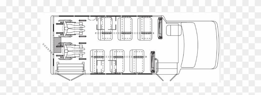School Bus Floorplan 12p 2wc - School #1325045
