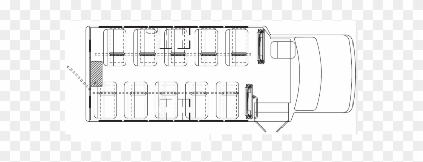 School Bus Floorplan 20p - School #1325047