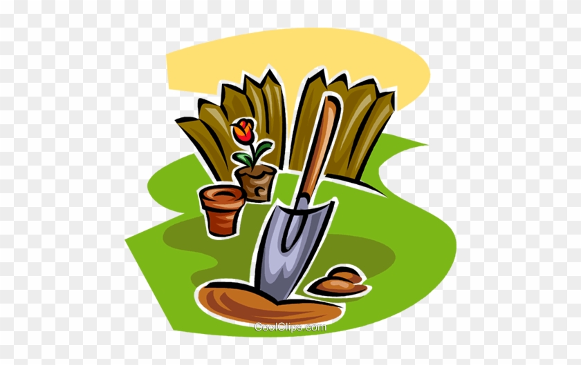 Gardening Trowel Royalty Free Vector Clip Art Illustration - Gardening Trowel Royalty Free Vector Clip Art Illustration #1325067