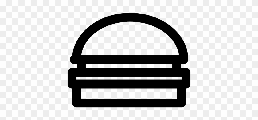 Hamburger Meal Vector - Hamburger Outline Icon #1325085