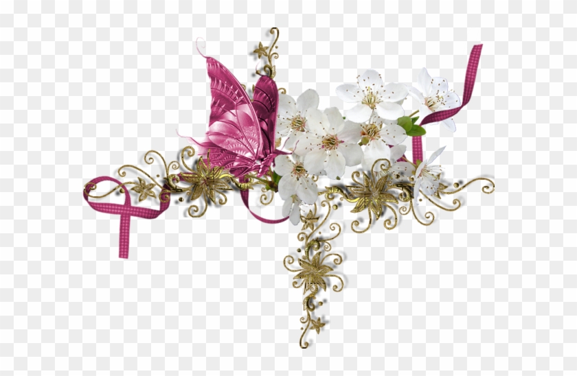 Kwiaty, Flores, Kwiaty, Kwiaty, Png - Lea Elliot Inc. Butterfly On A Rose Print Design High #1325159