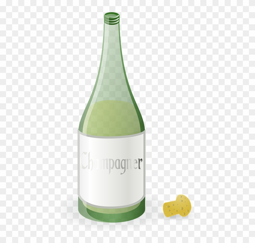Champagne Bottle Clipart 28, Buy Clip Art - Champagnefles Transparant #1325218